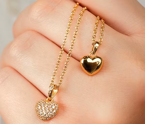 Chérie Necklace Gold Cz