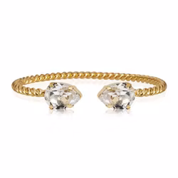 Mini Drop Bracelet Crystal/Gold