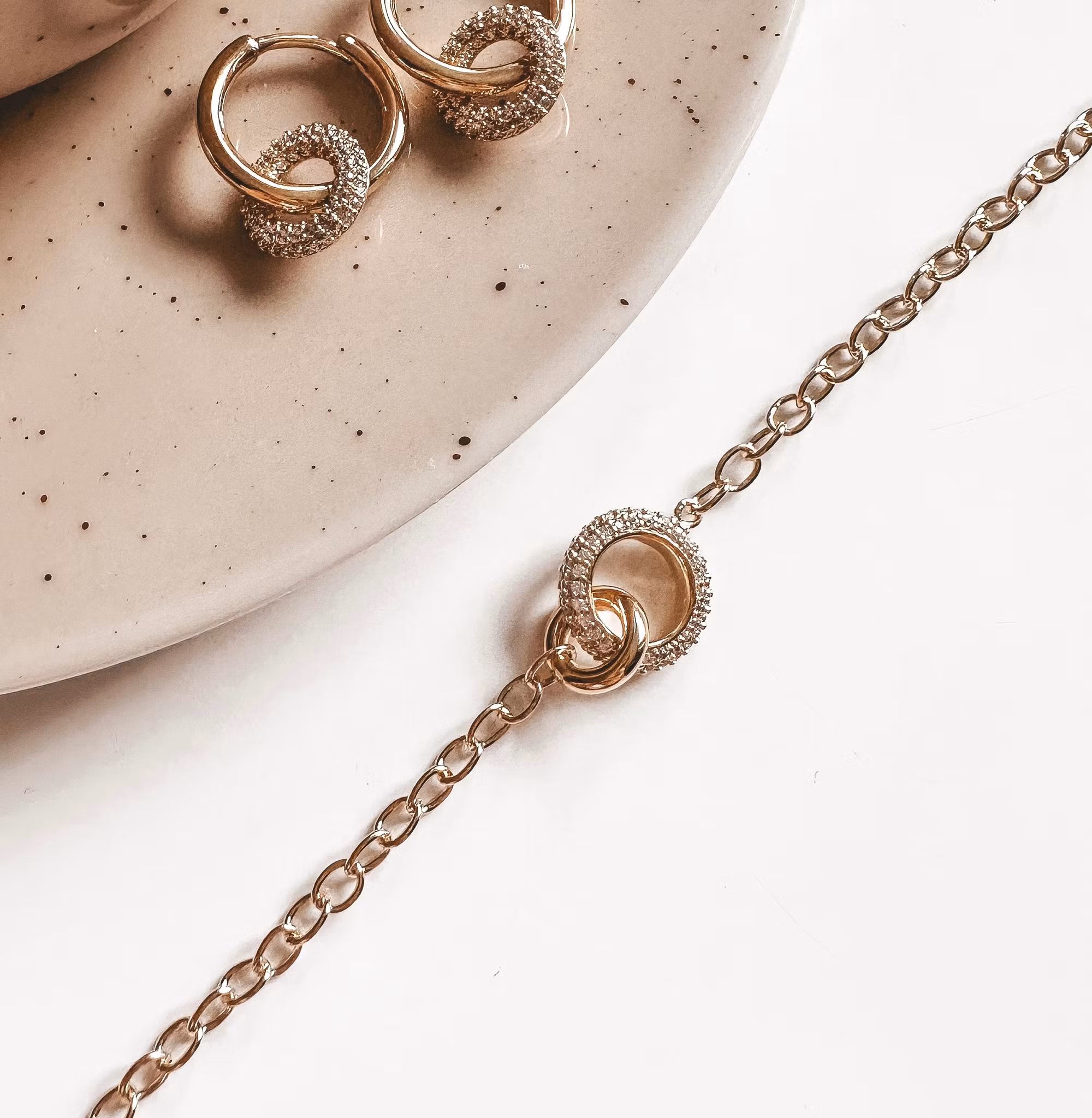 Eternity Bracelet Gold CZ