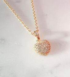 Chérie Necklace Gold Cz