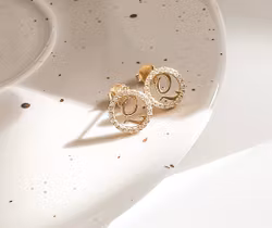 Colette Stud Earrings Gold