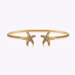 Mini Sea Star Bracelet Gold/ Crystal
