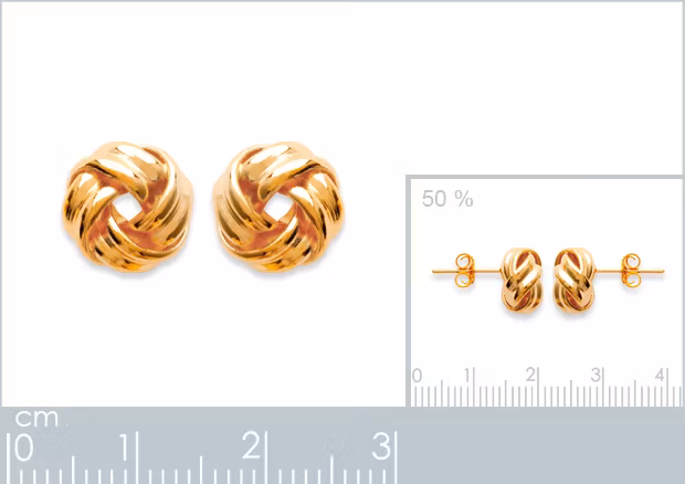 Golden Knot Earrings