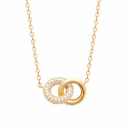 Eternity Necklace Gold CZ