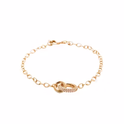 Eternity Bracelet Gold CZ