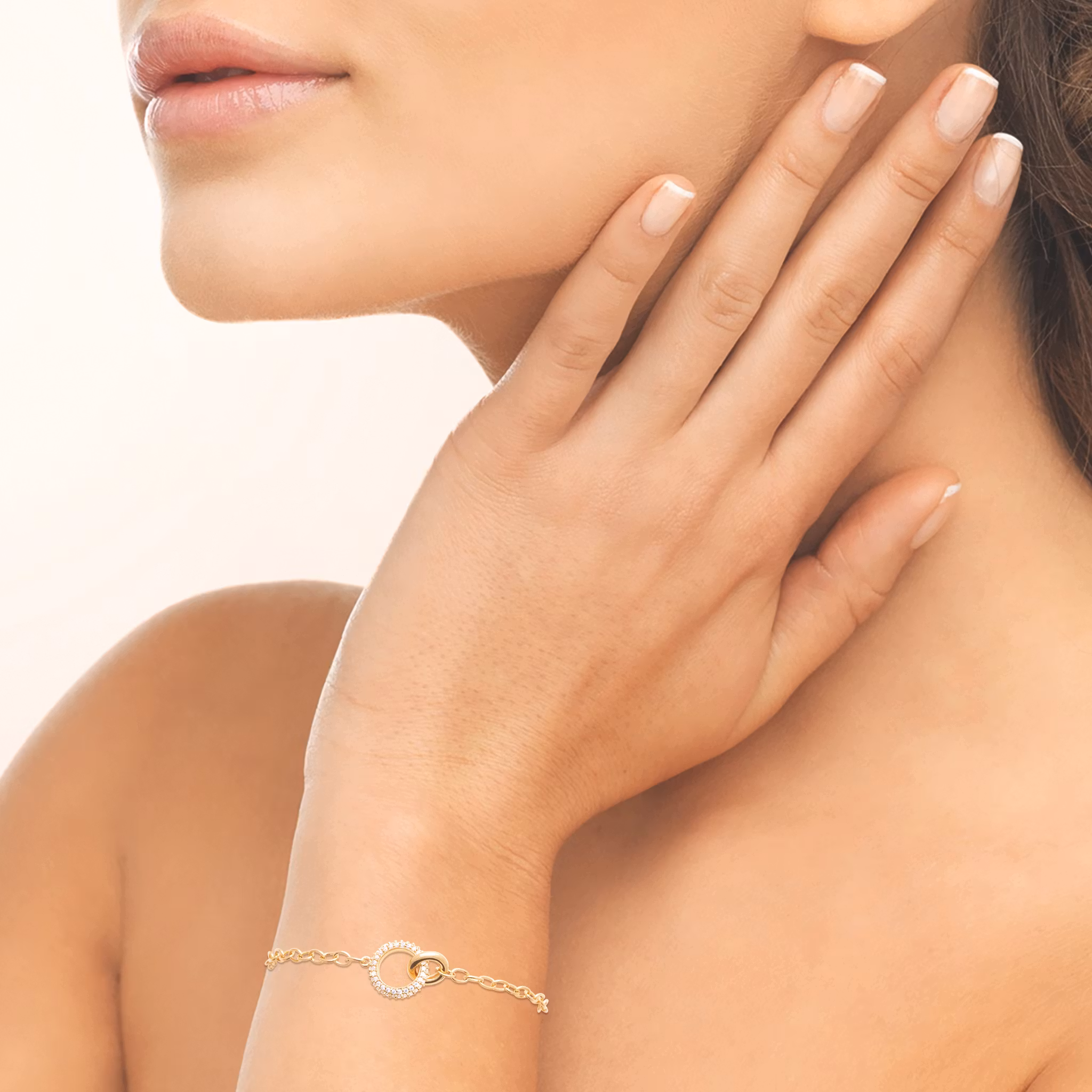 Eternity Bracelet Gold CZ