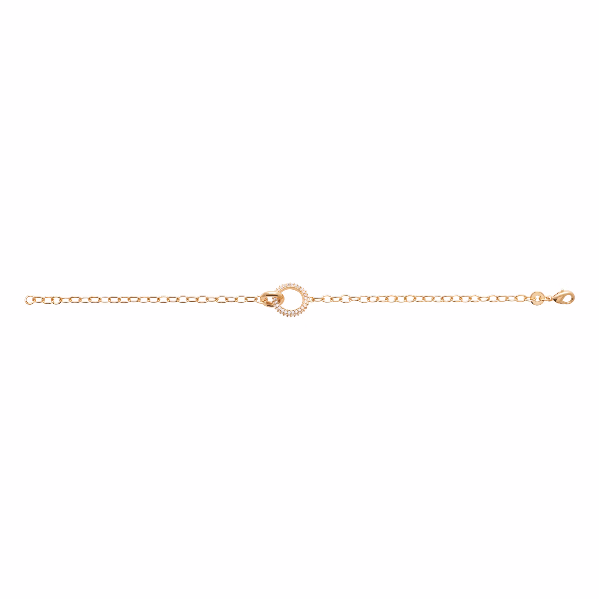 Eternity Bracelet Gold CZ