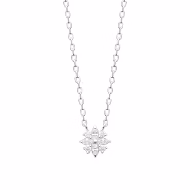 Snow Flower Necklace Silver