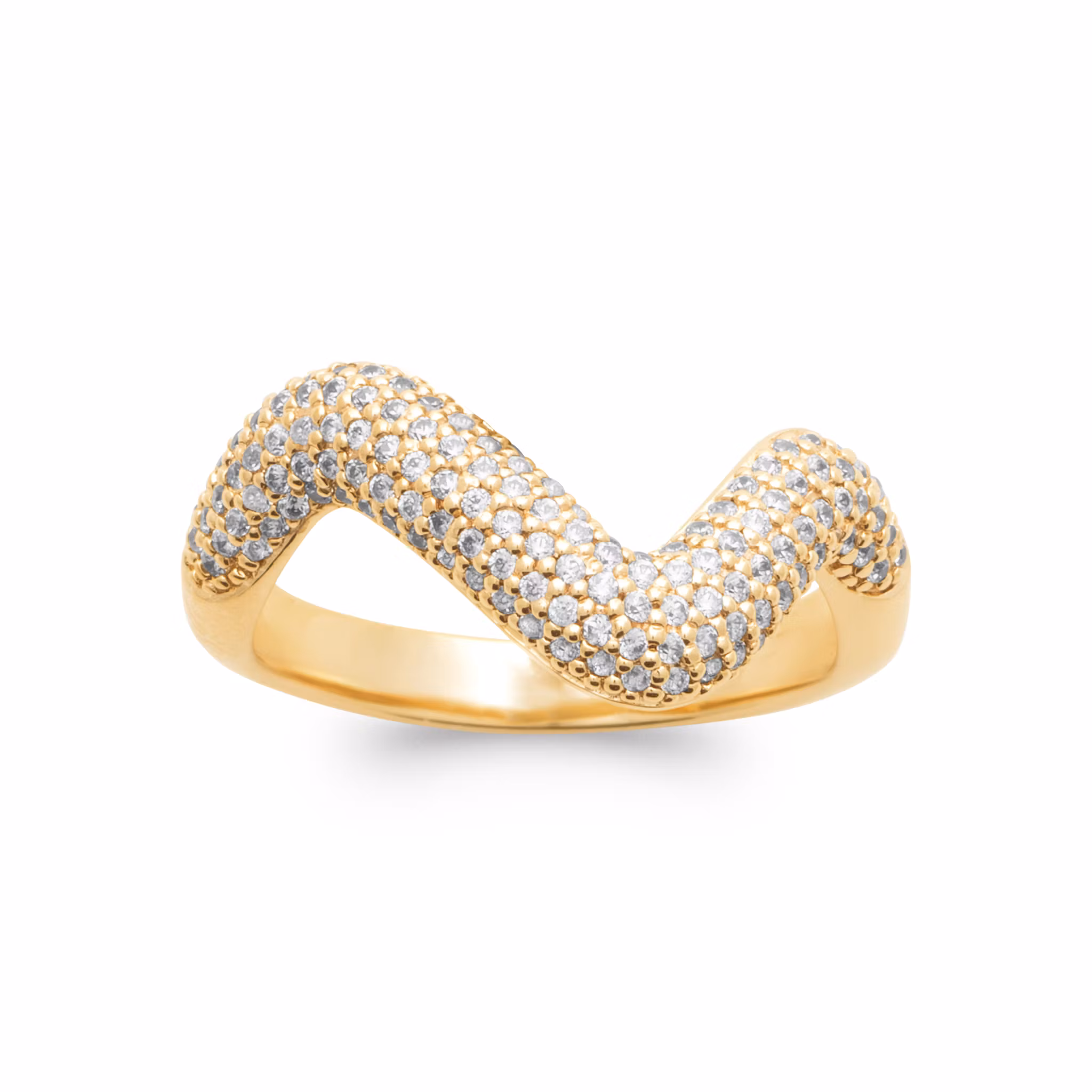 Sandrine Ring Gold CZ
