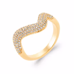 Sandrine Ring Gold CZ