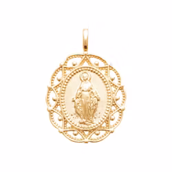 Mother Mary Necklace Gold