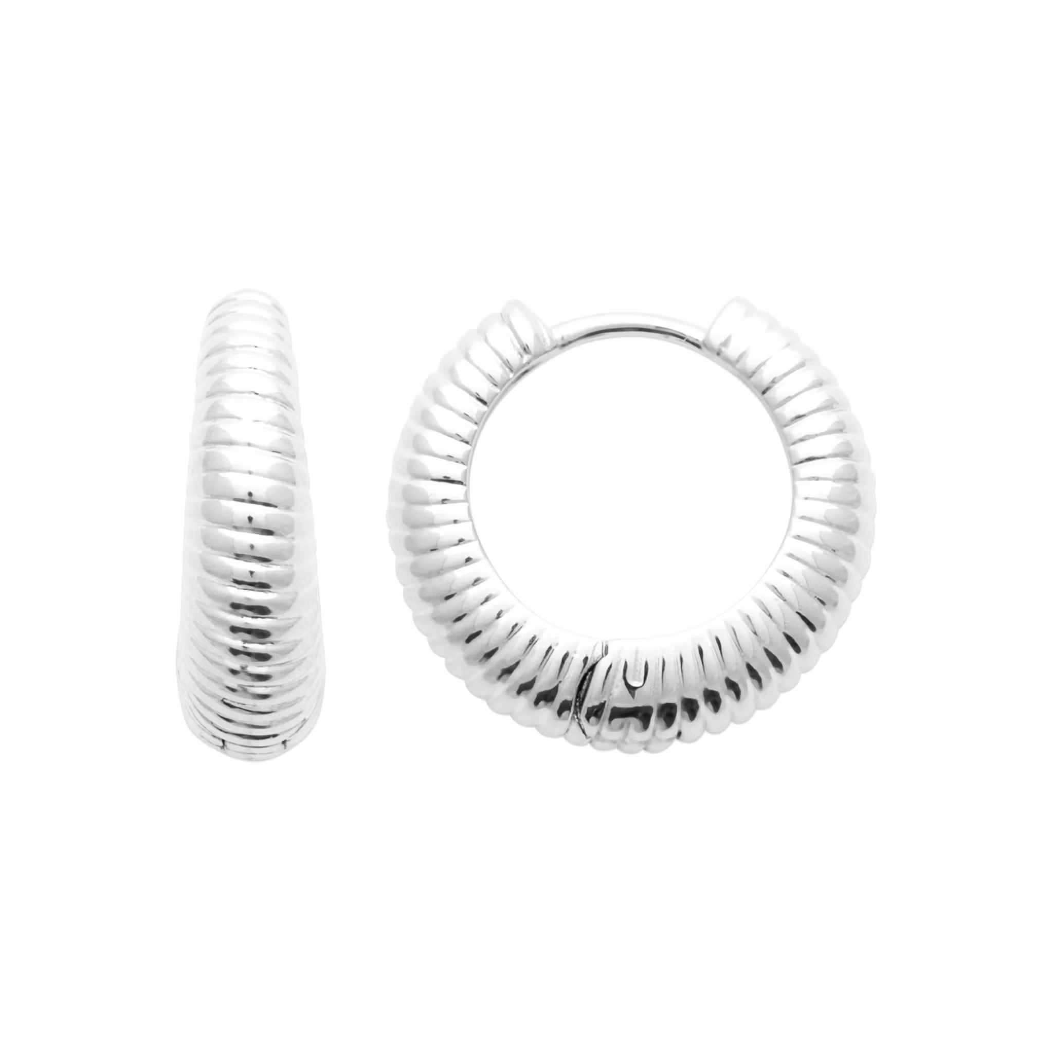 Ripple Hoops Silver
