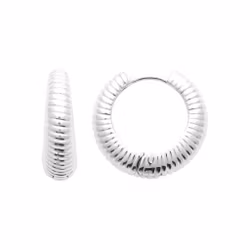 Ripple Hoops Silver
