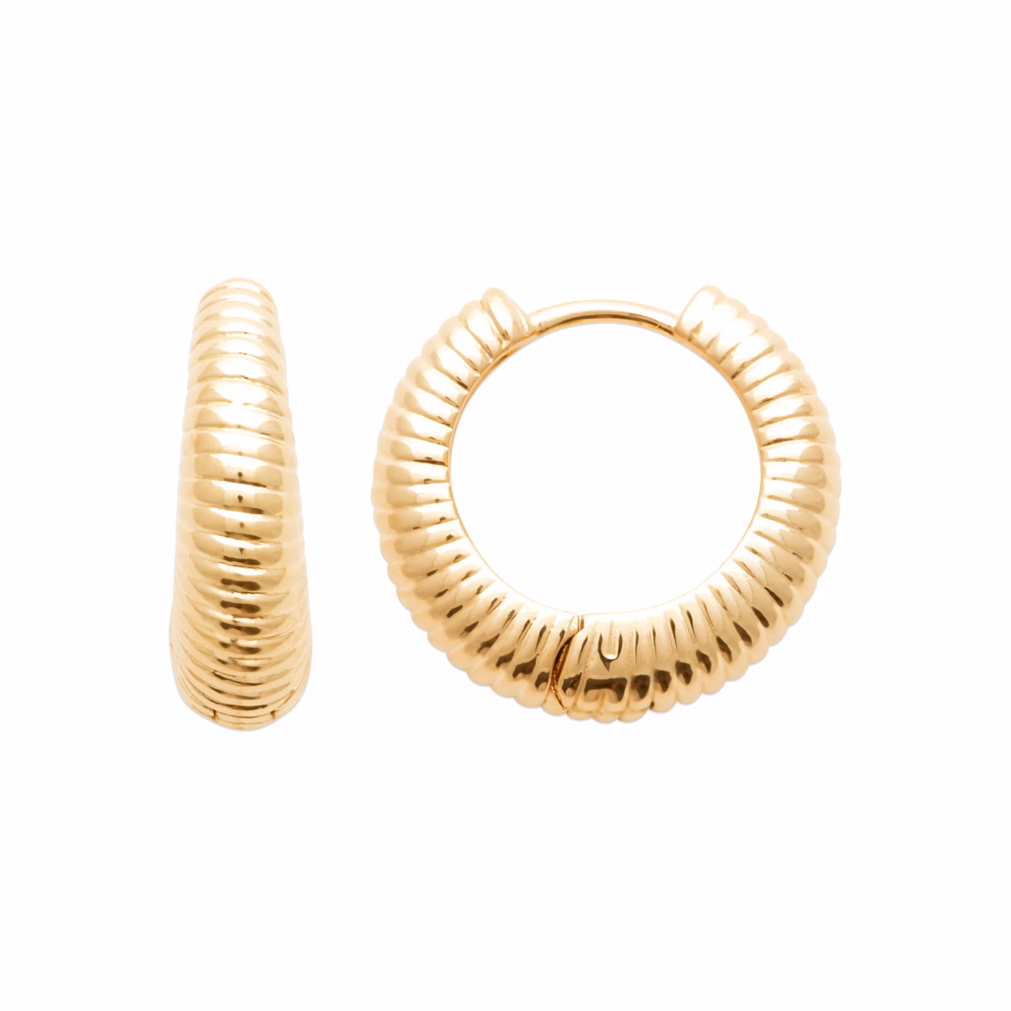 Ripple Hoops Gold