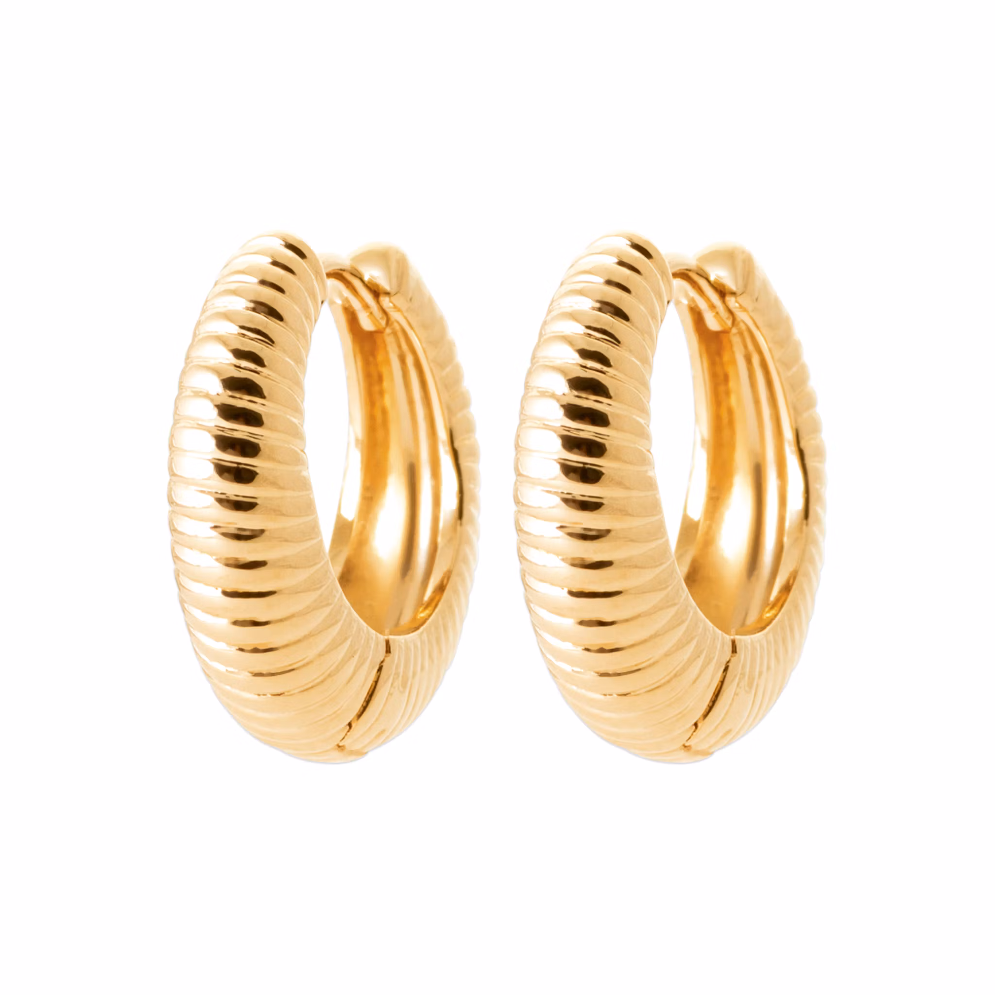 Ripple Hoops Gold