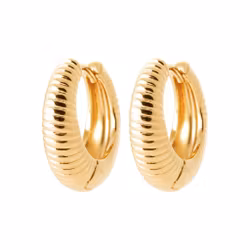 Ripple Hoops Gold