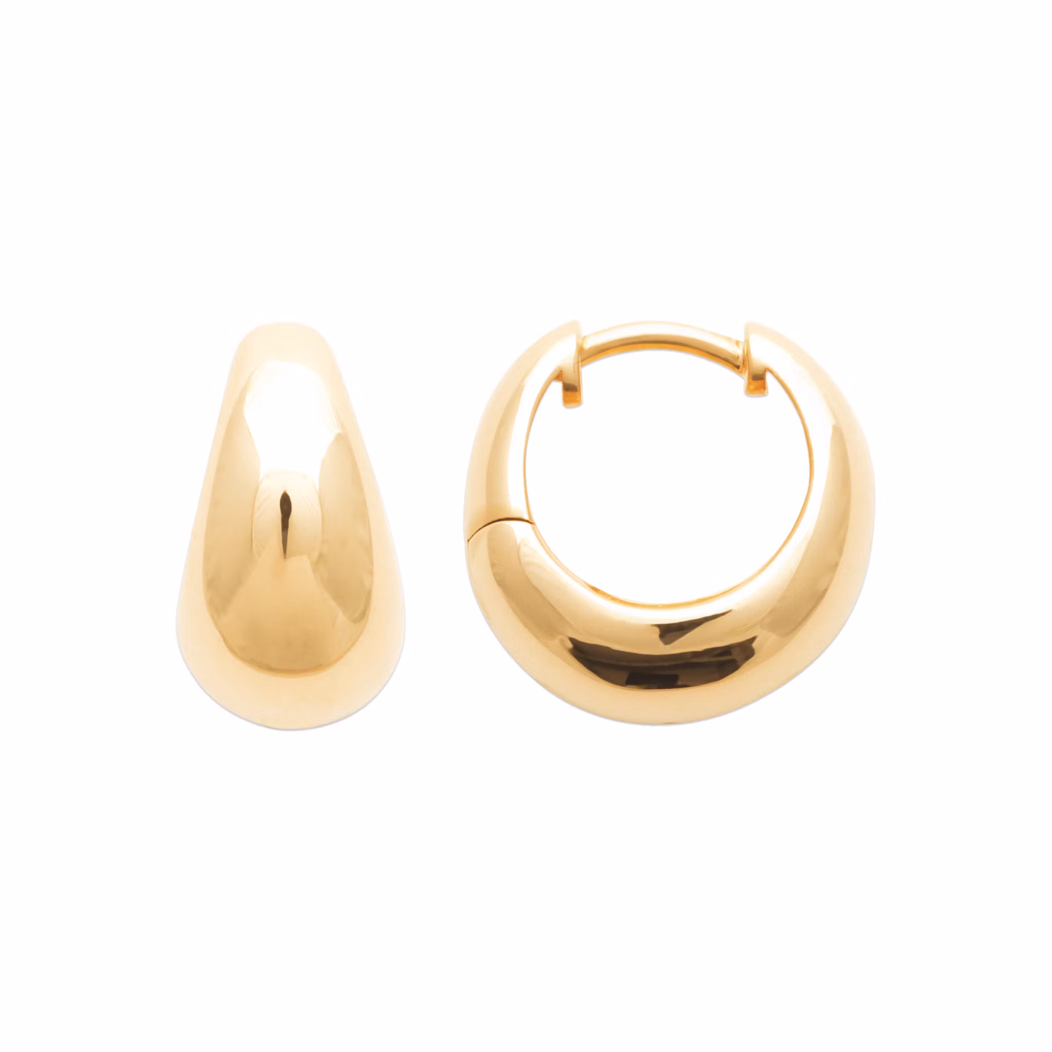 Small Chunky Hoops Gold