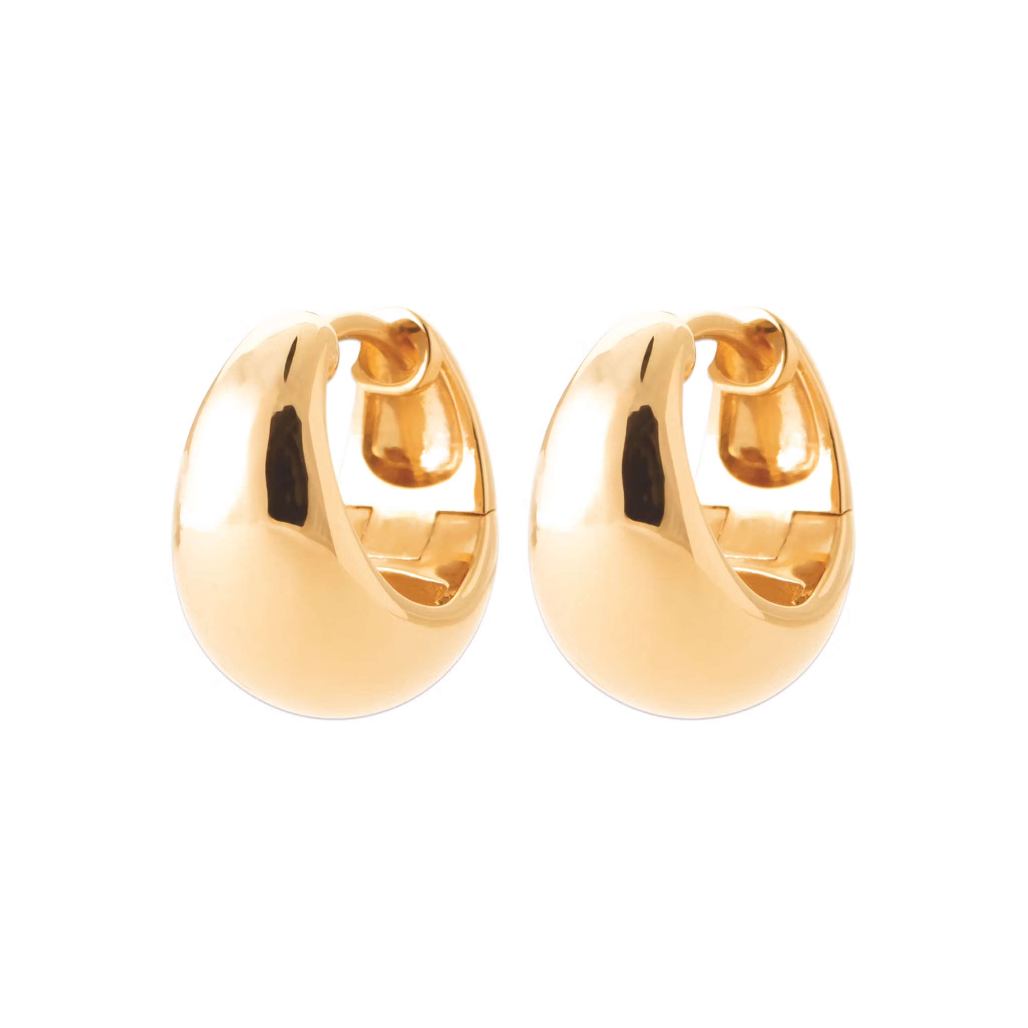 Small Chunky Hoops Gold