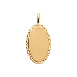 Claire Name Coin Oval Gold