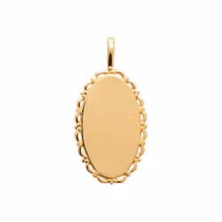 Claire Name Coin Oval Gold