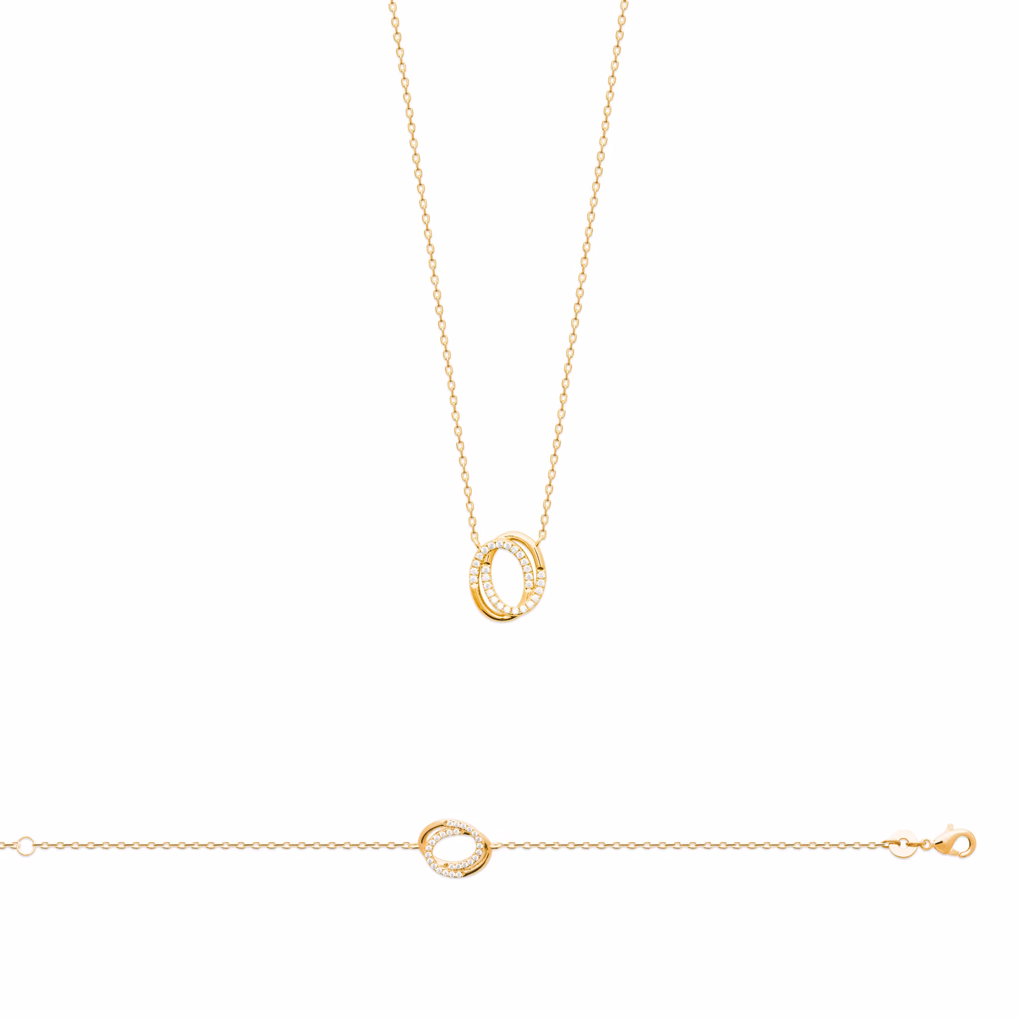 Circle of Paris Necklace Gold
