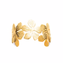 Fleur Bangle Gold PVD