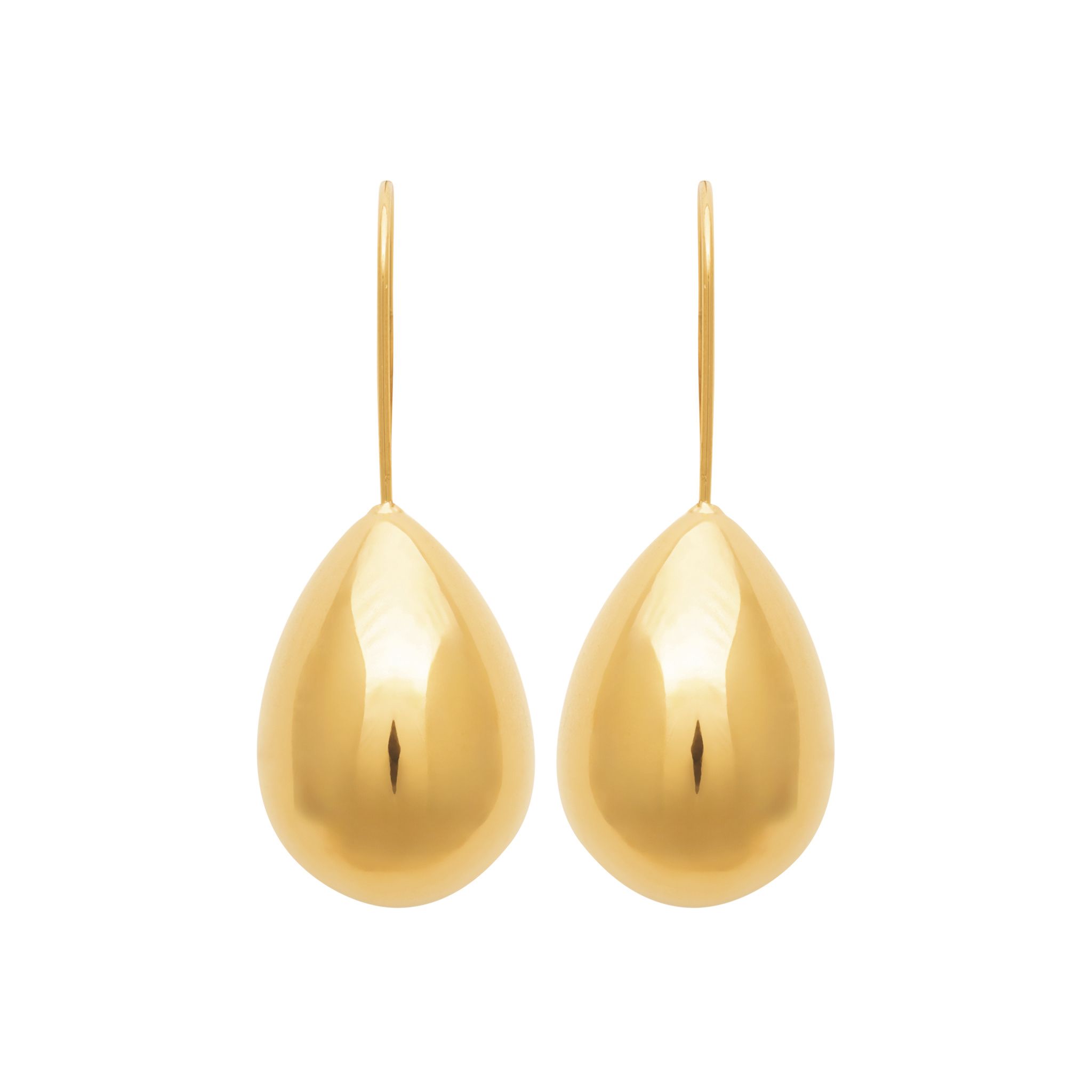 Long Drop Earrings Gold PVD