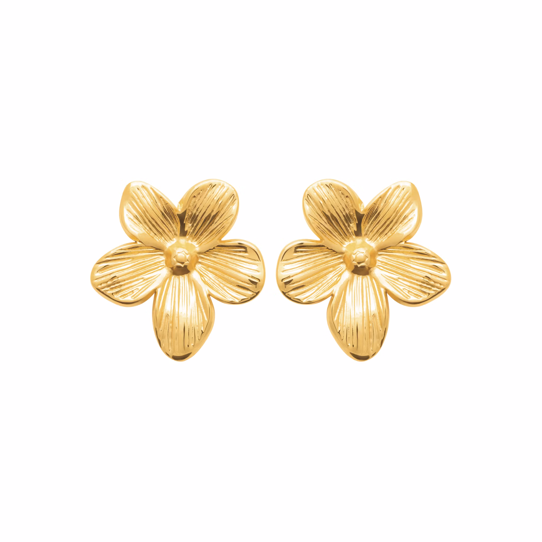Fleur Earrings Gold PVD
