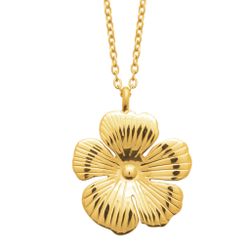 Fleur Necklace Gold PVD