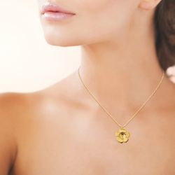 Fleur Necklace Gold PVD