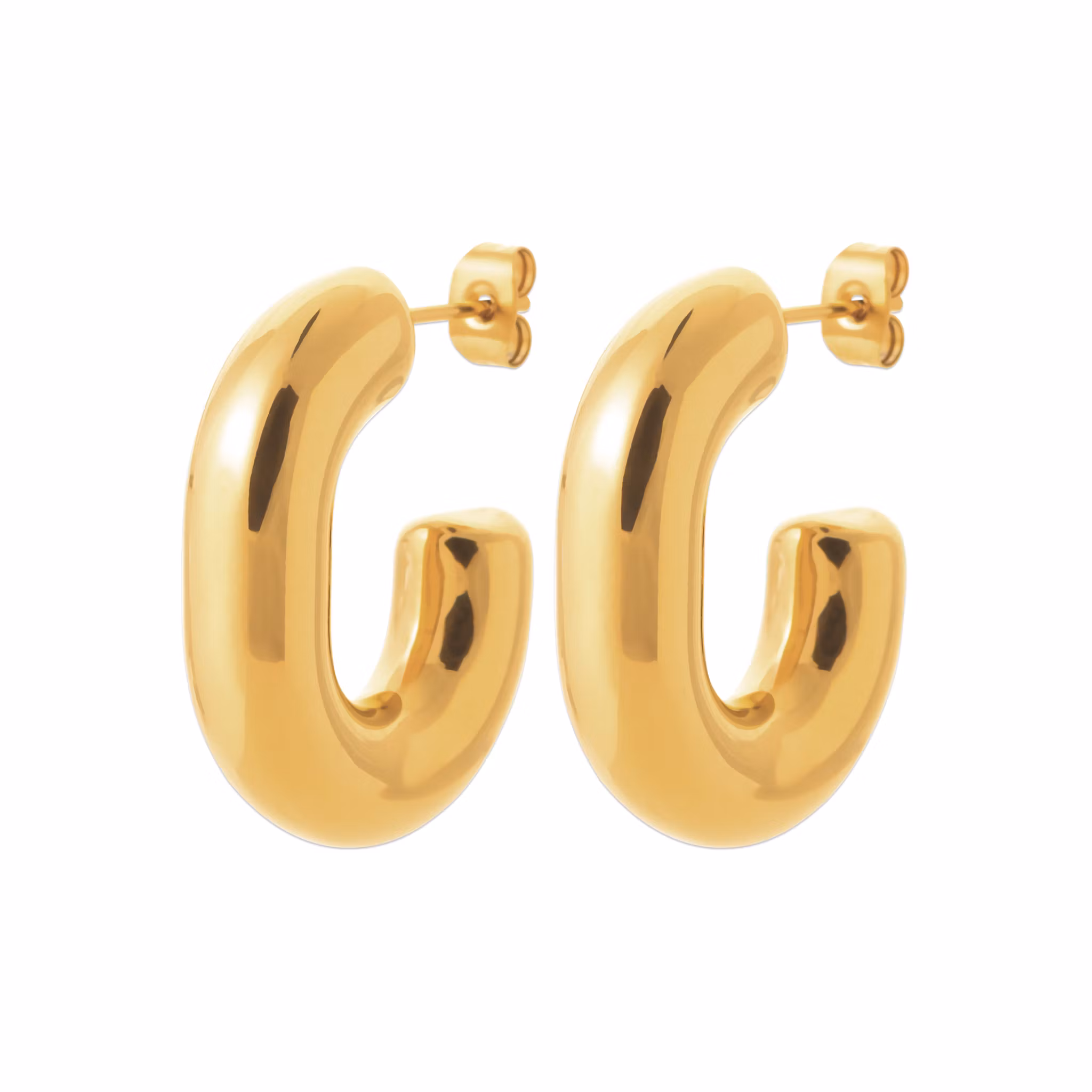 Chunky Hoops Gold PVD