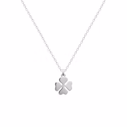 Clover Necklace Silver