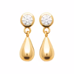 Adèle CZ Earrings Gold