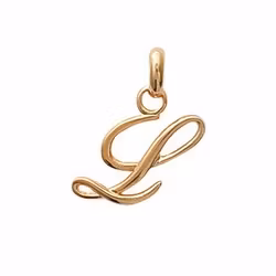 Letter L Pendant Gold