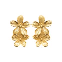 Fleur Earrings L Gold PVD