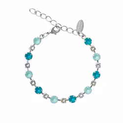 Calanthe Bracelet Rhodium/ Laguna Combo
