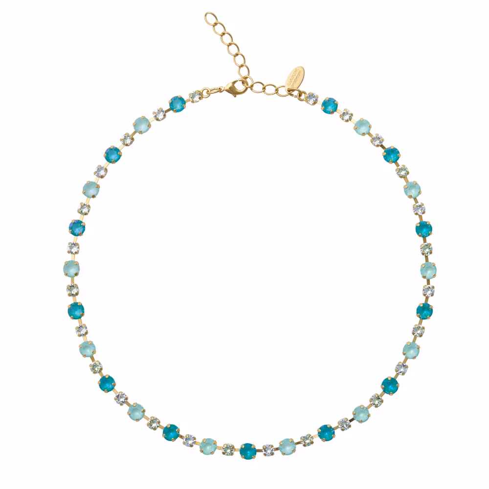 Calanthe Necklace Gold/ Laguna Combo