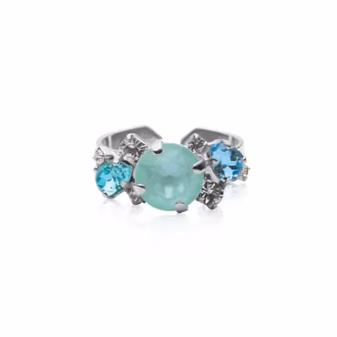 Jannie Ring Rhodium/ Laguna Combo
