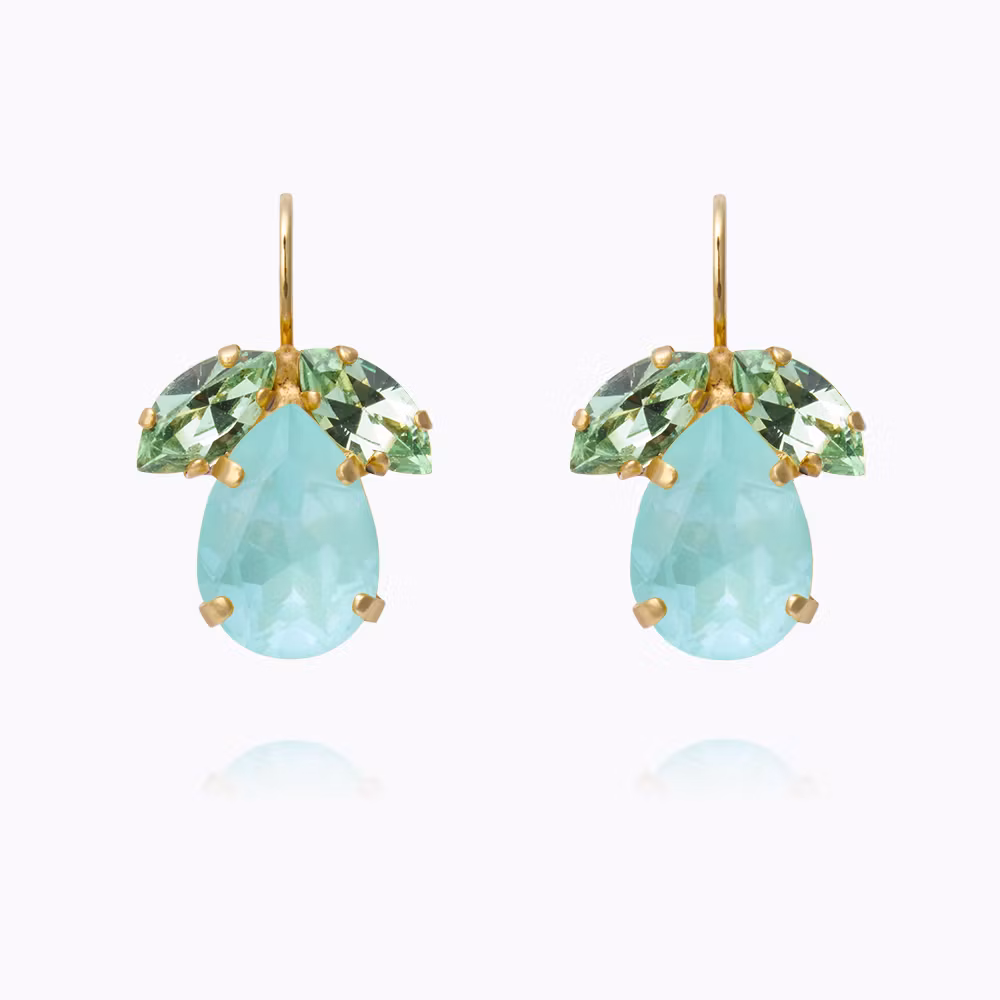 Timo Earrings Gold/Soft Mint Combo