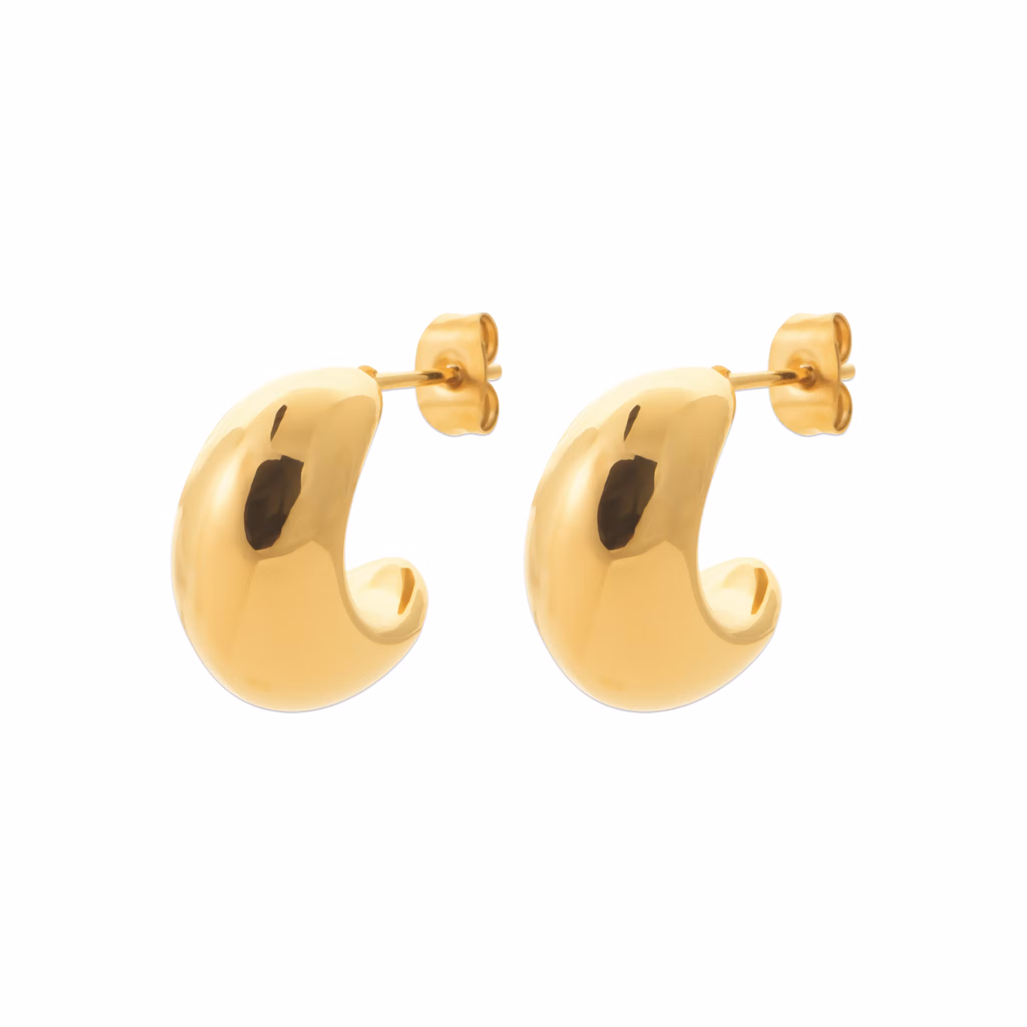 Small Bold Hoops Gold PVD