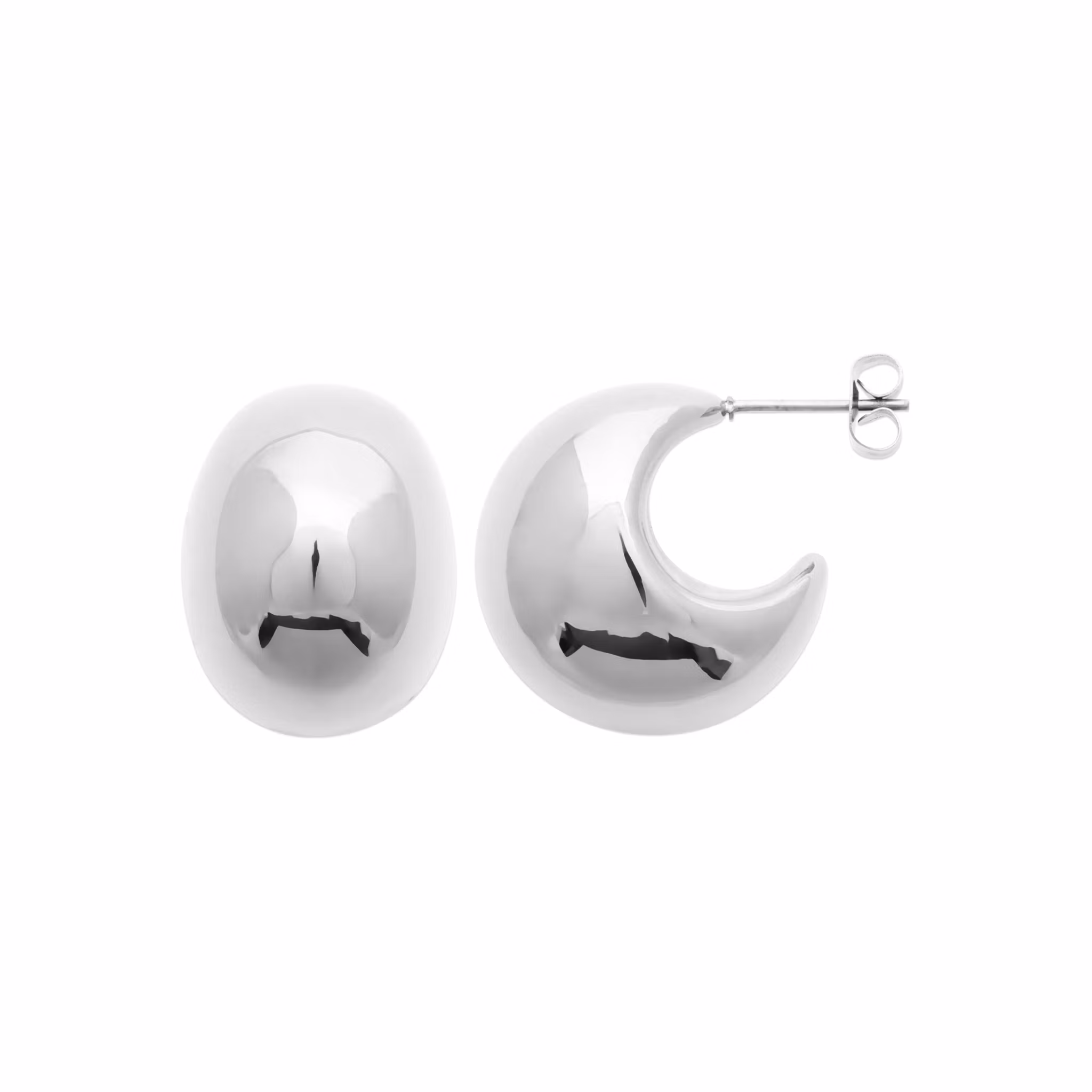 Bold Hoops Steel