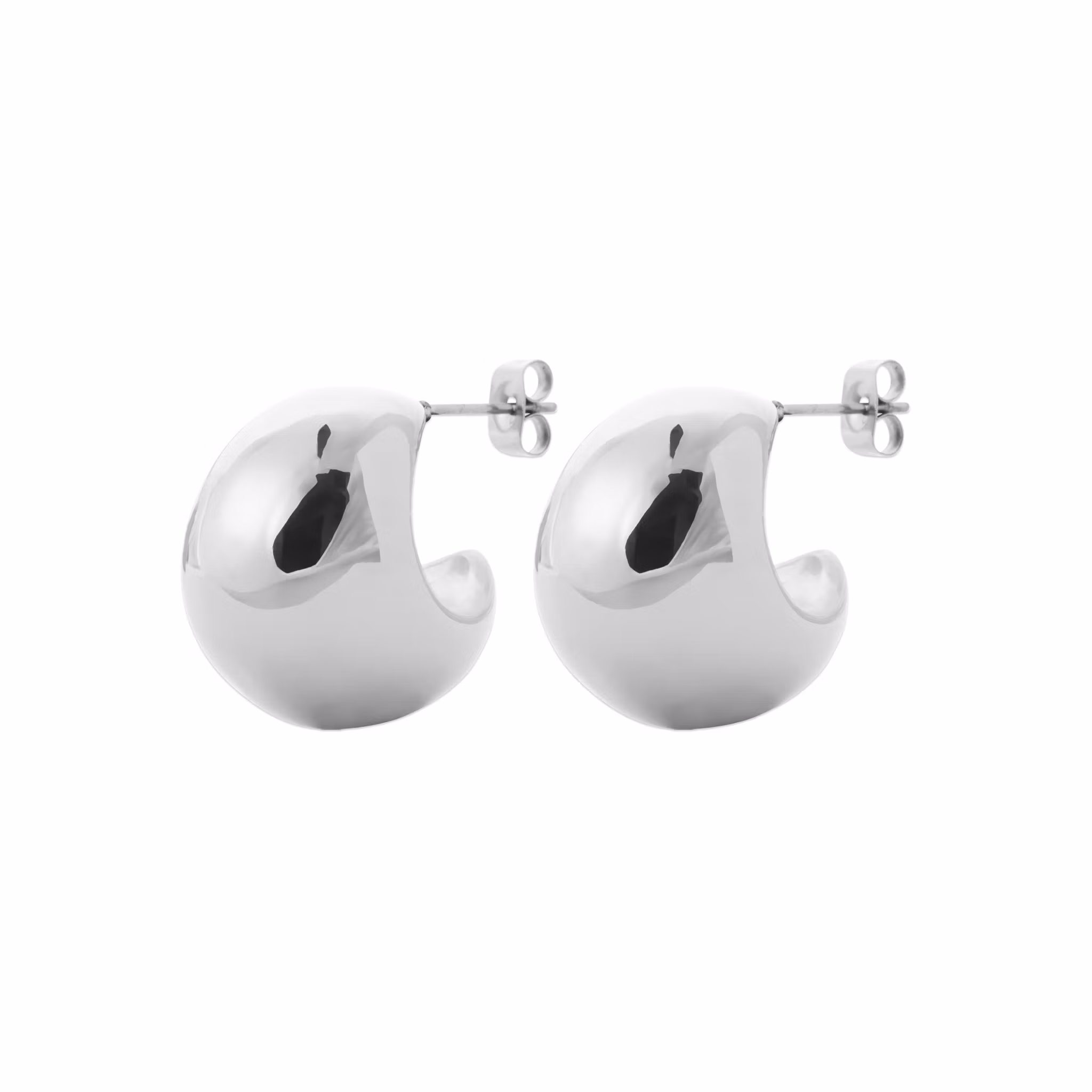 Bold Hoops Steel