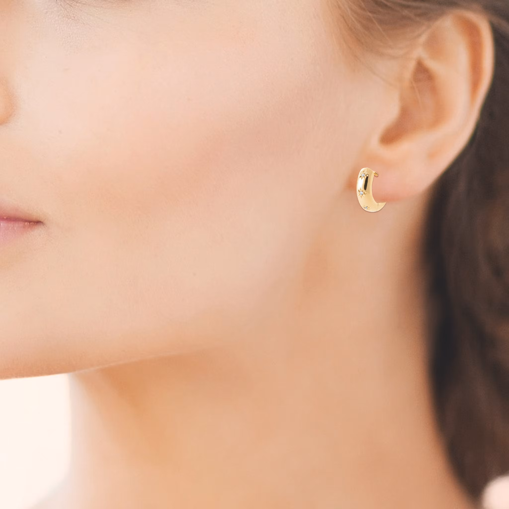 Stargazing Mini Earrings Gold