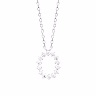 Serena Necklace Silver CZ