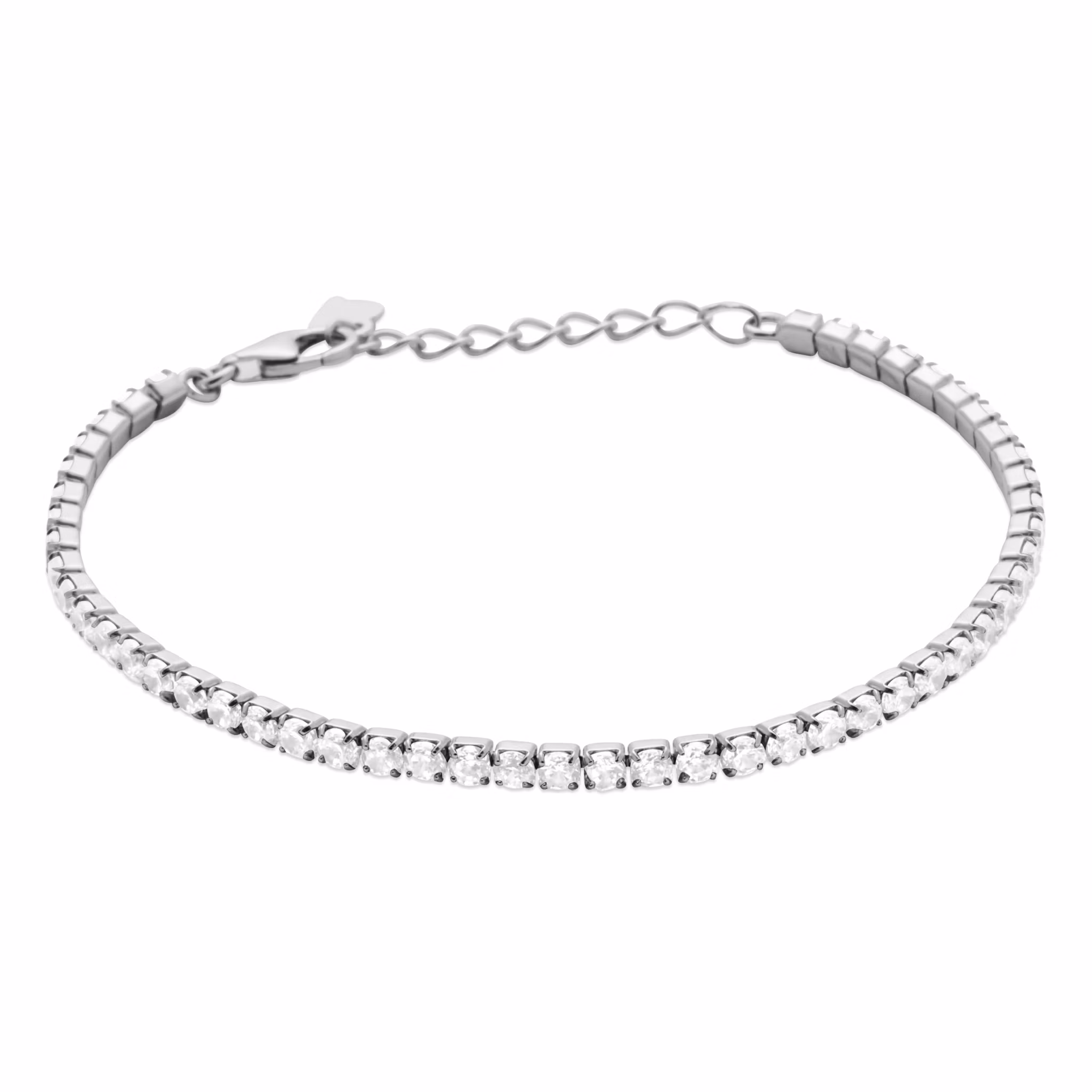 Serena Tennis Bracelet Silver