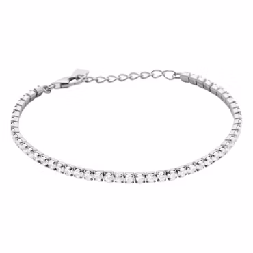 Serena Tennis Bracelet Silver