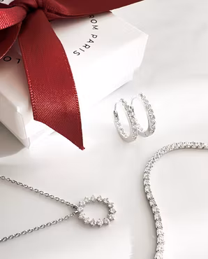 Serena Necklace Silver CZ