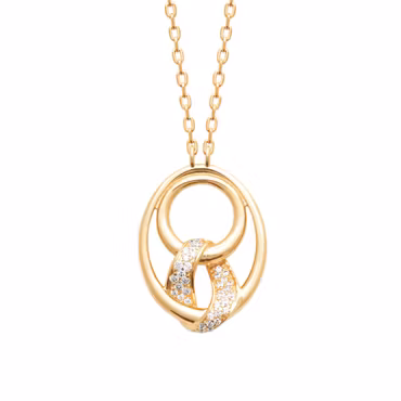 Soline Necklace CZ Gold