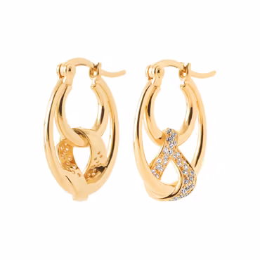Soline Earrings CZ Gold