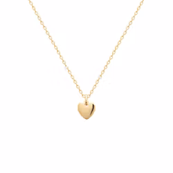 Claudia Heart Coin Gold